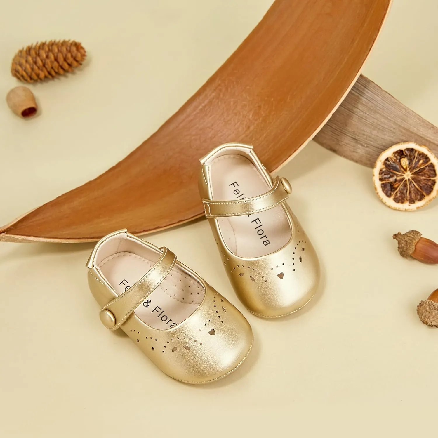 Soft Sole Baby Dress Shoes - Infant Baby Walking Shoes Moccasinss Rubber Sole Crib Shoes.