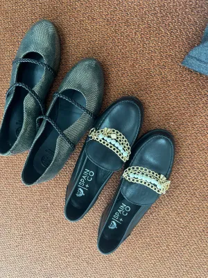Spain Co Black Multi Chain Loafer