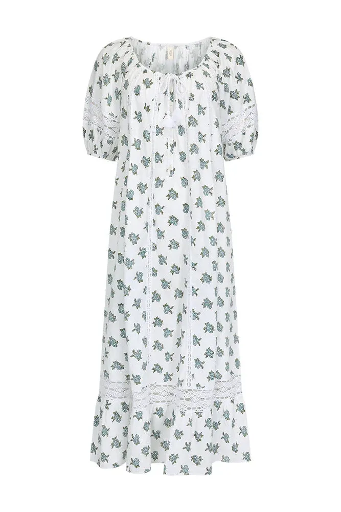 SPELL - Fable Block Printed Midi Dress - Wild Poppy