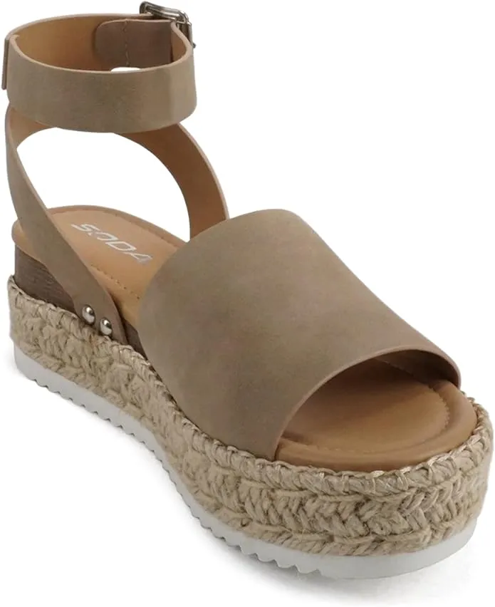 Stitch) Ankle Platform Sandals Strap Nbpu Topic Soda Espadrille Wholesale (Whipped Dnat While supplies last