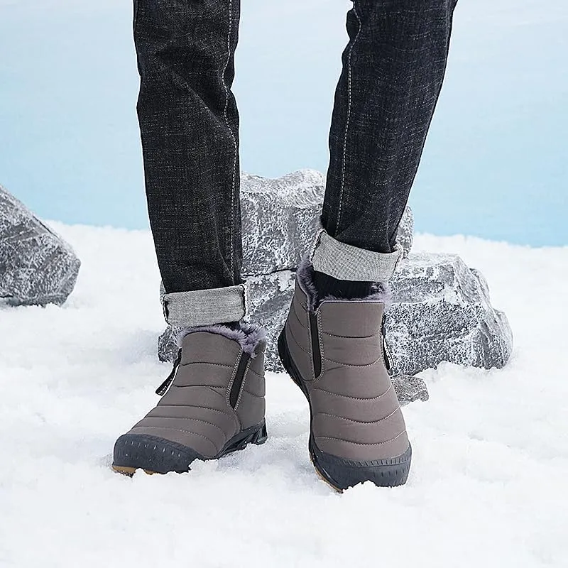 STRIDEN Arctic Wanderer - Unisex Winter Ankle Boots, Water and Snow proof, Warm plush inner lining, Non-Slip Sole, Easy Slip-on and Comfort