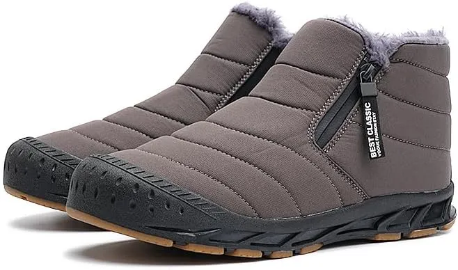 STRIDEN Arctic Wanderer - Unisex Winter Ankle Boots, Water and Snow proof, Warm plush inner lining, Non-Slip Sole, Easy Slip-on and Comfort