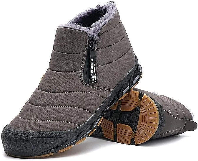 STRIDEN Arctic Wanderer - Unisex Winter Ankle Boots, Water and Snow proof, Warm plush inner lining, Non-Slip Sole, Easy Slip-on and Comfort