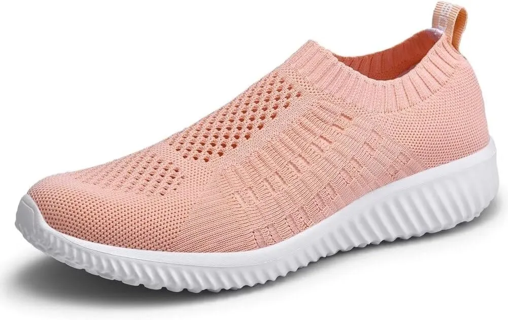 TIOSEBON Women's Athletic Walking Shoes Slip on Casual Mesh Soft Breathabale Sneakers
