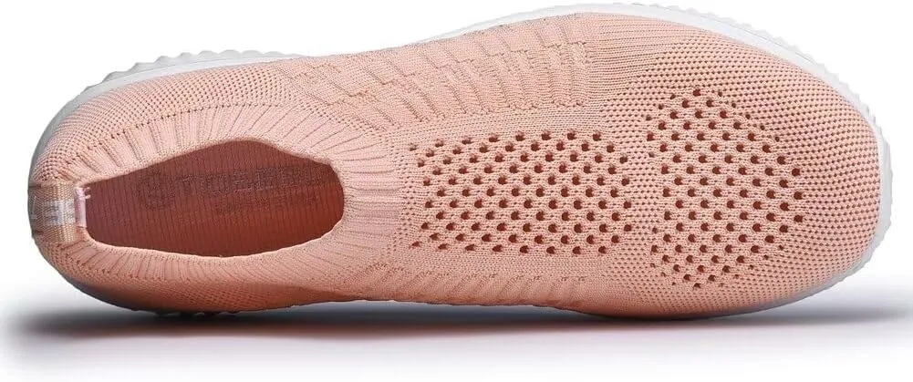 TIOSEBON Women's Athletic Walking Shoes Slip on Casual Mesh Soft Breathabale Sneakers