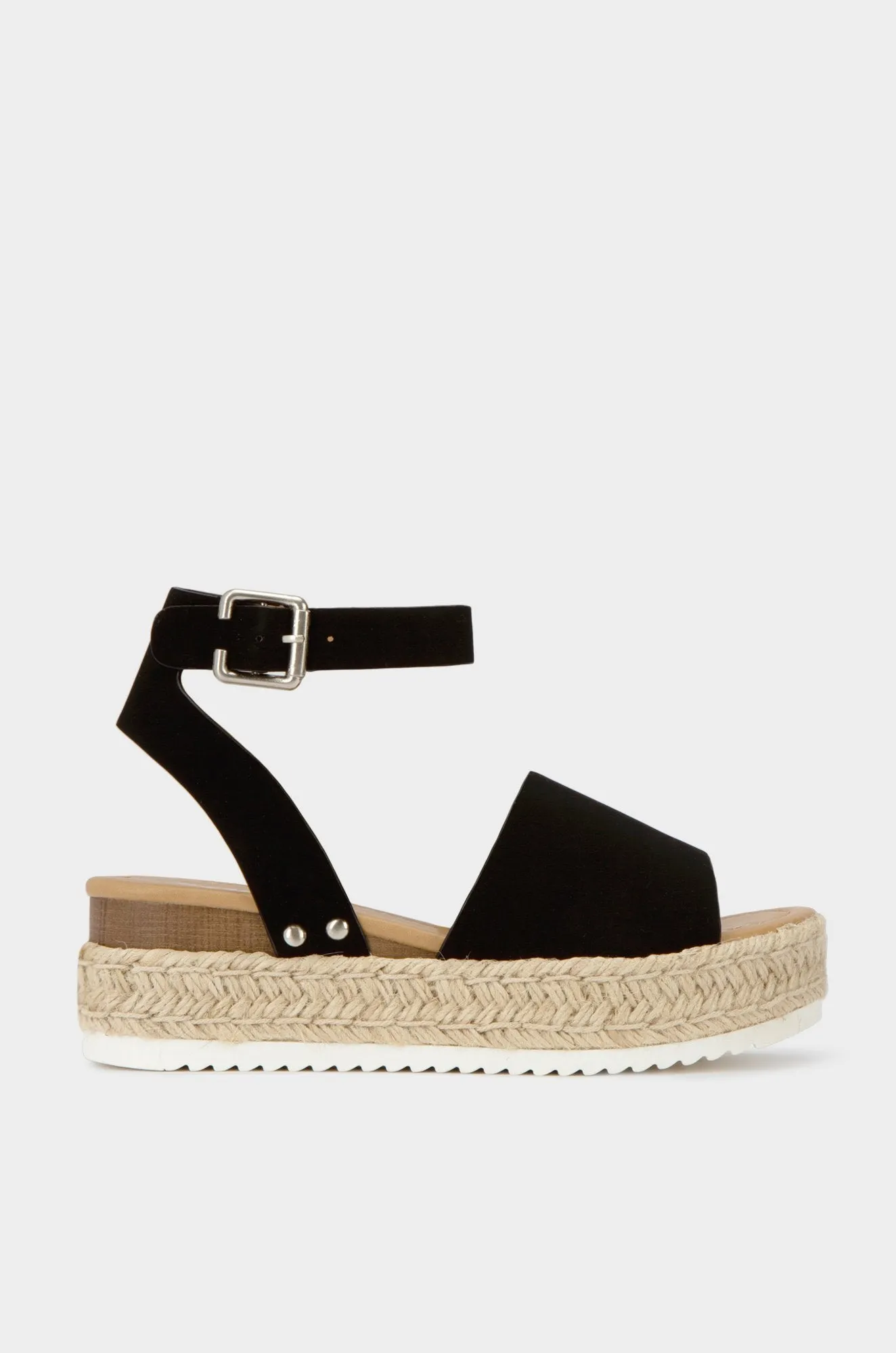 Toe Buckle Topic Rubber Open Black Soda Personalized assistance Casual Sole Wedge Sandals Ankle Custom design Flatform Strap Trim Espadrilles