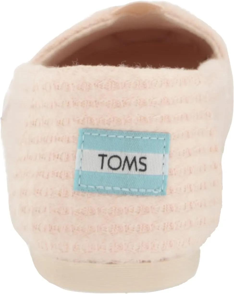 TOMS Womens Alpargata Repreve Slip On Flats Casual - Black