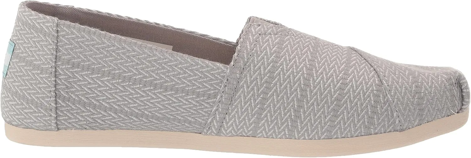 TOMS Womens Alpargata Slip On Flats Casual - Black