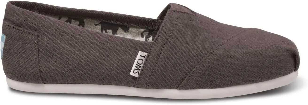TOMS Women's Classic Canvas Slip-On,Ash,7 M US