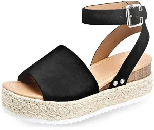 Topic Synthetic Super deal Black Nubuck SODA Localized shipping sandals Women's