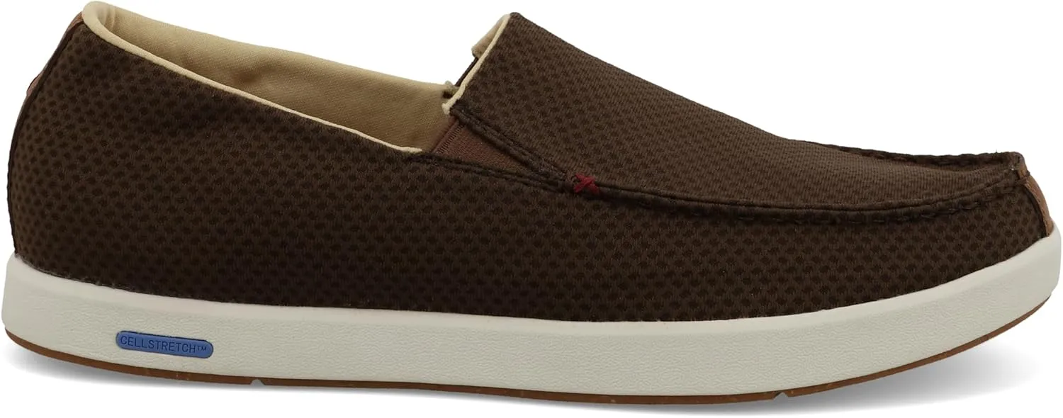 Twisted X Men's Slip-On Ultralite X, Moc Toe with CellStretch and Ultralite X