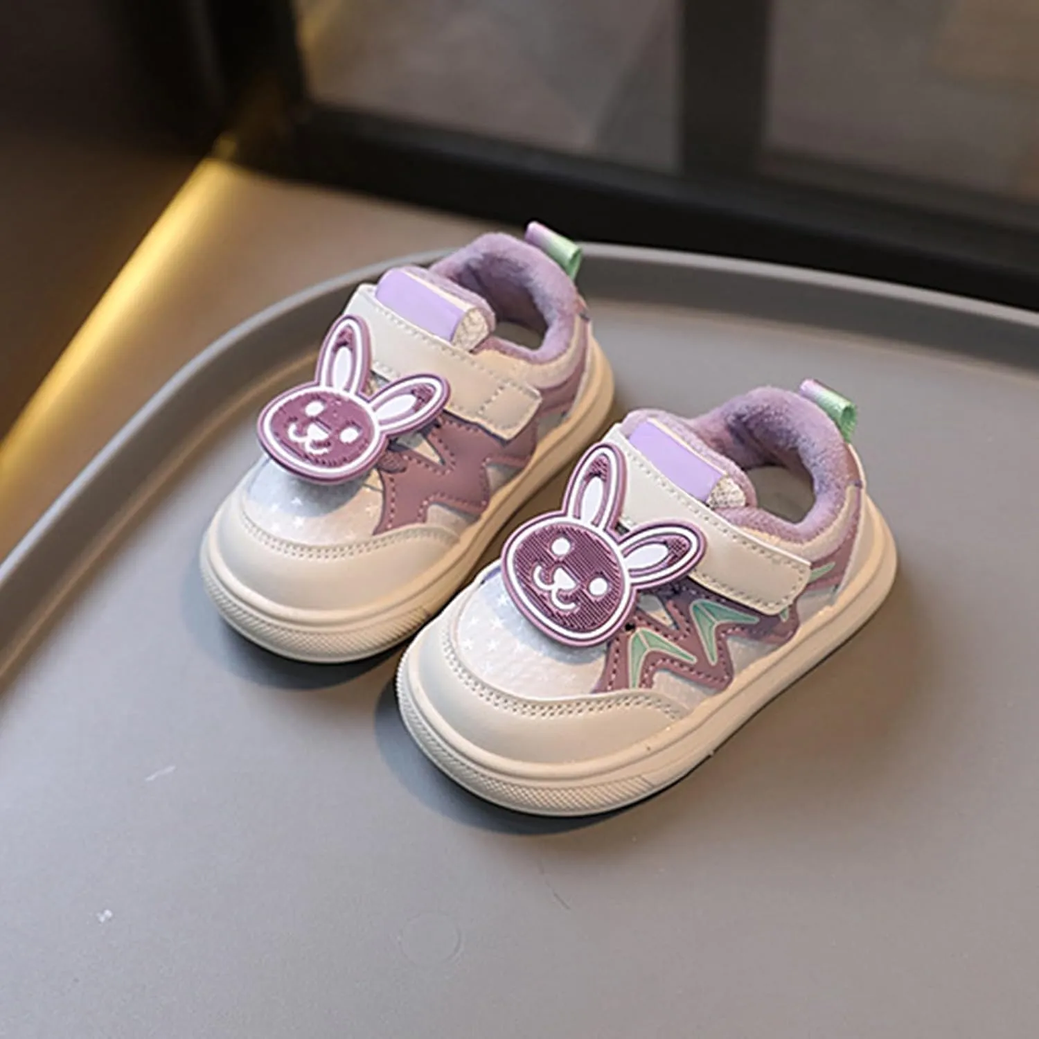 Unisex Baby Canvas Shoes Girls Infant Sneakers Non-Slip Soft Rubber Sole Toddler Crib First Walkers Lightweight Shoes