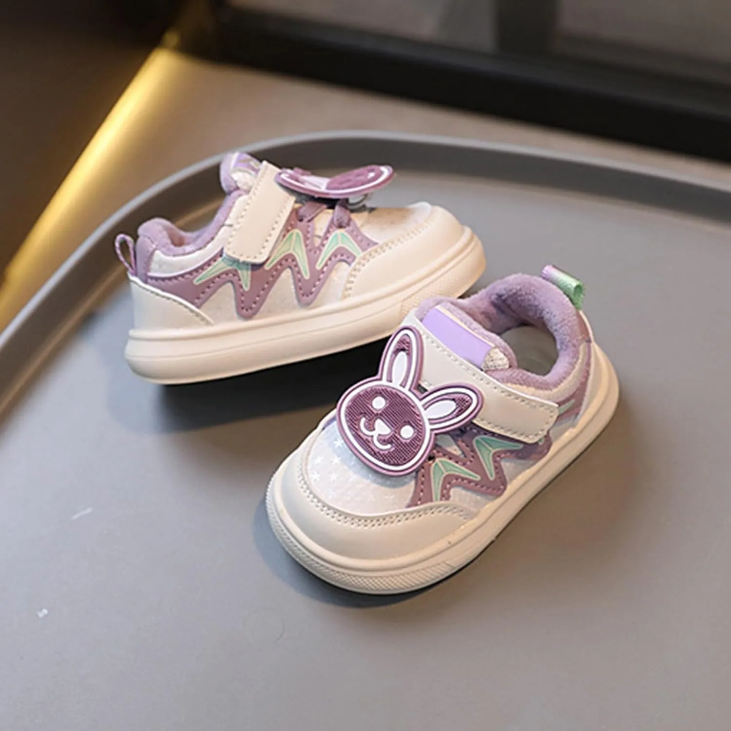 Unisex Baby Canvas Shoes Girls Infant Sneakers Non-Slip Soft Rubber Sole Toddler Crib First Walkers Lightweight Shoes