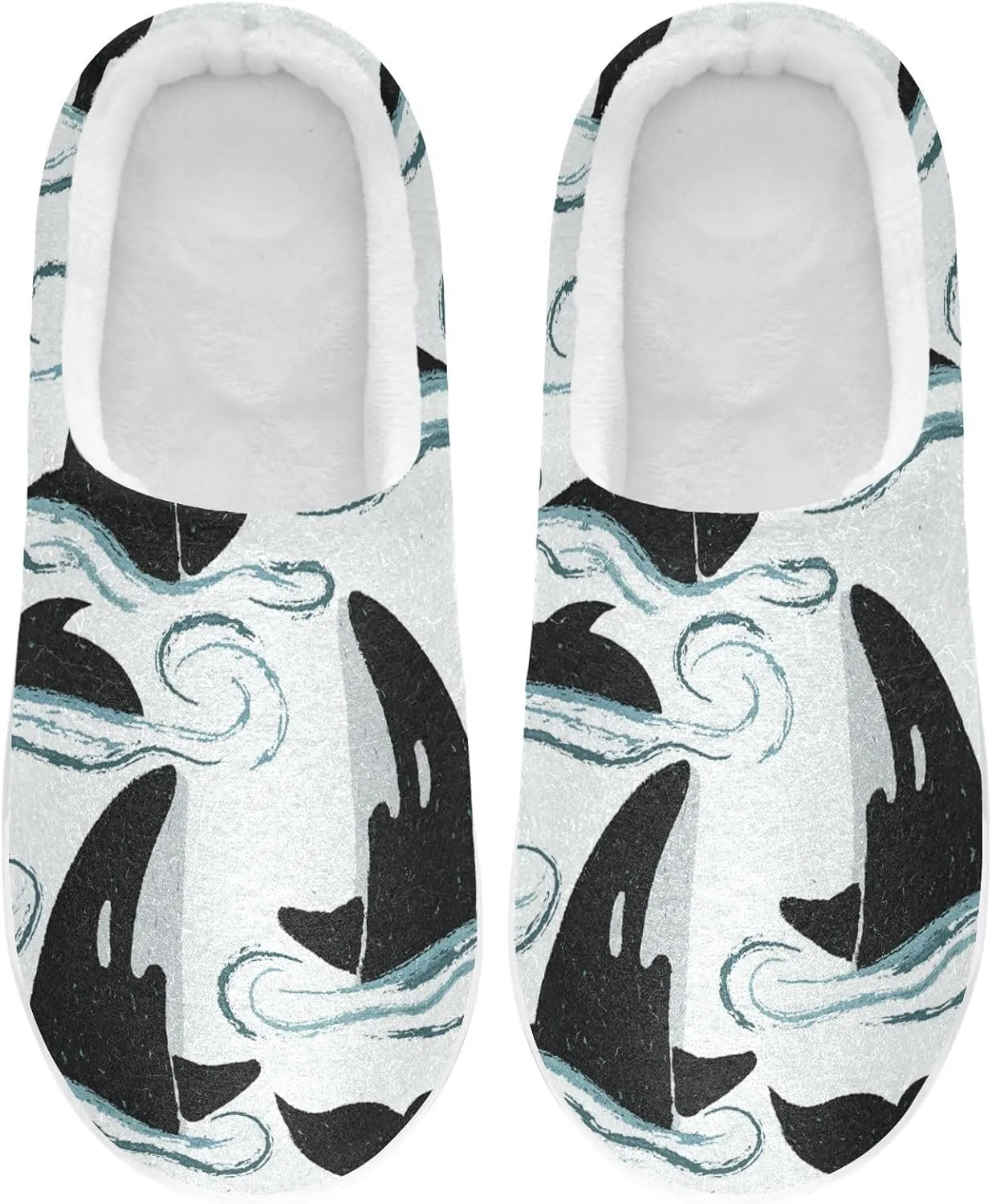 Unisex Memory Foam Slippers Non-Skid Slip-on Soft Warm Sole Fleece Shoes 6-17