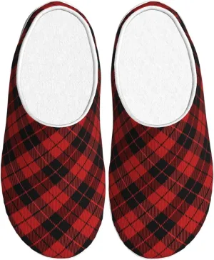 Unisex Warm Slippers Non-Slip Winter Fluffy Slippers Slip-On Plush Slippers Bedroom Slippers House Shoes For Men Women
