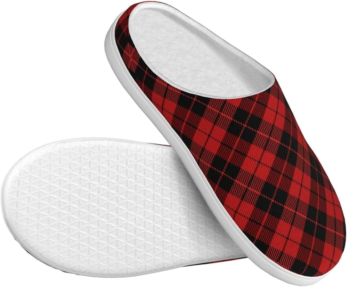 Unisex Warm Slippers Non-Slip Winter Fluffy Slippers Slip-On Plush Slippers Bedroom Slippers House Shoes For Men Women