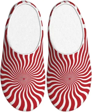 Unisex Warm Slippers Non-Slip Winter Fluffy Slippers Slip-On Plush Slippers Bedroom Slippers House Shoes For Men Women