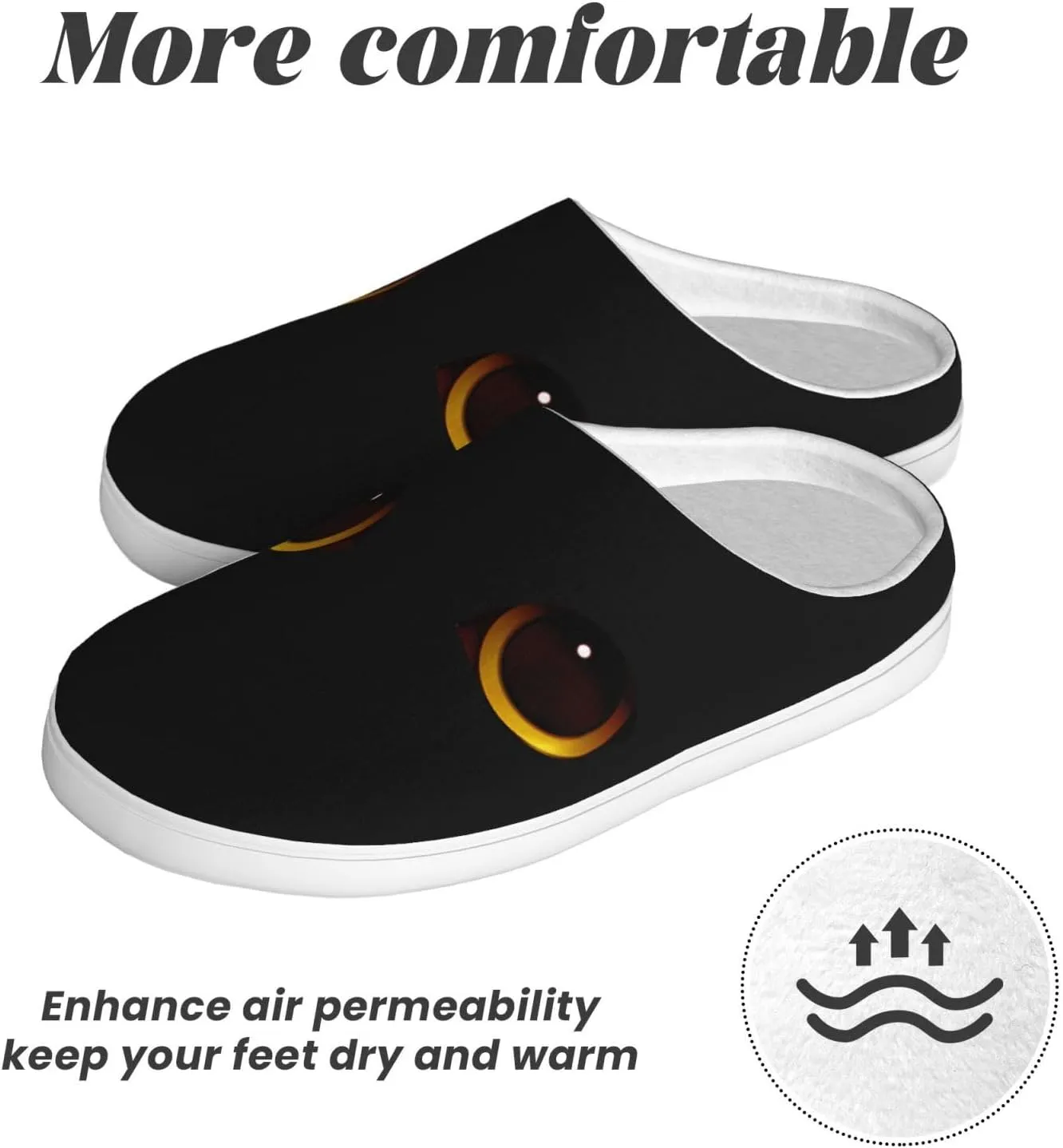 Unisex Warm Slippers Non-Slip Winter Fluffy Slippers Slip-On Plush Slippers Bedroom Slippers House Shoes For Men Women