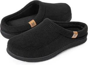 VeraCosy Men's Moccasin Slippers Comfy Soft Durable Slip-on Indoor Memory Foam House Shoes