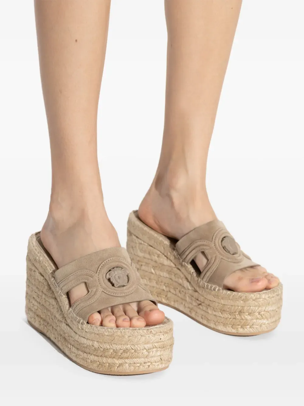 Versace 115mm Medusa espadrille sandals