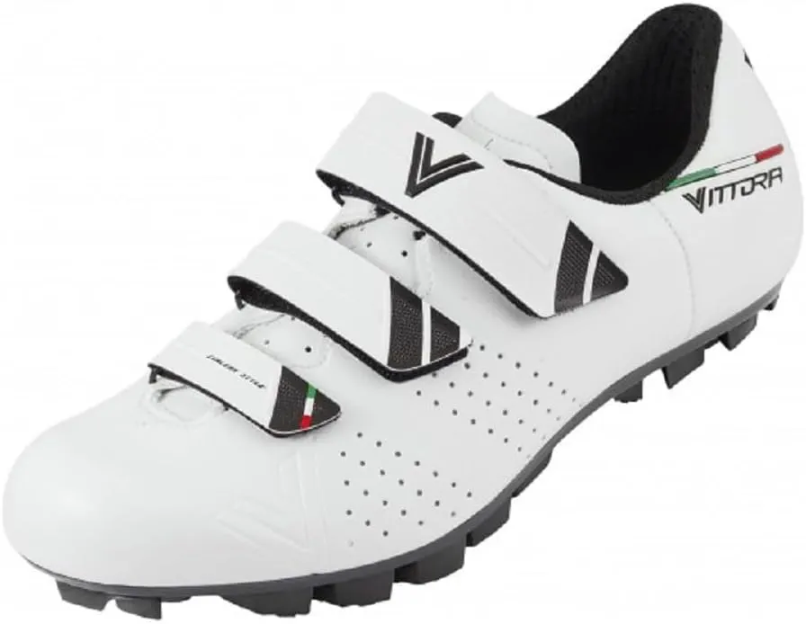 Vittoria Rapide MTB Cycling Shoes (White, EU 39 ½ US 7 ¼ UK 6 ¾)