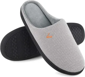 VONMAY Women's Slip On Slippers Warm Two-Tone Memory Foam House Shoes Lightweight Non-Slip Indoor Outdoor