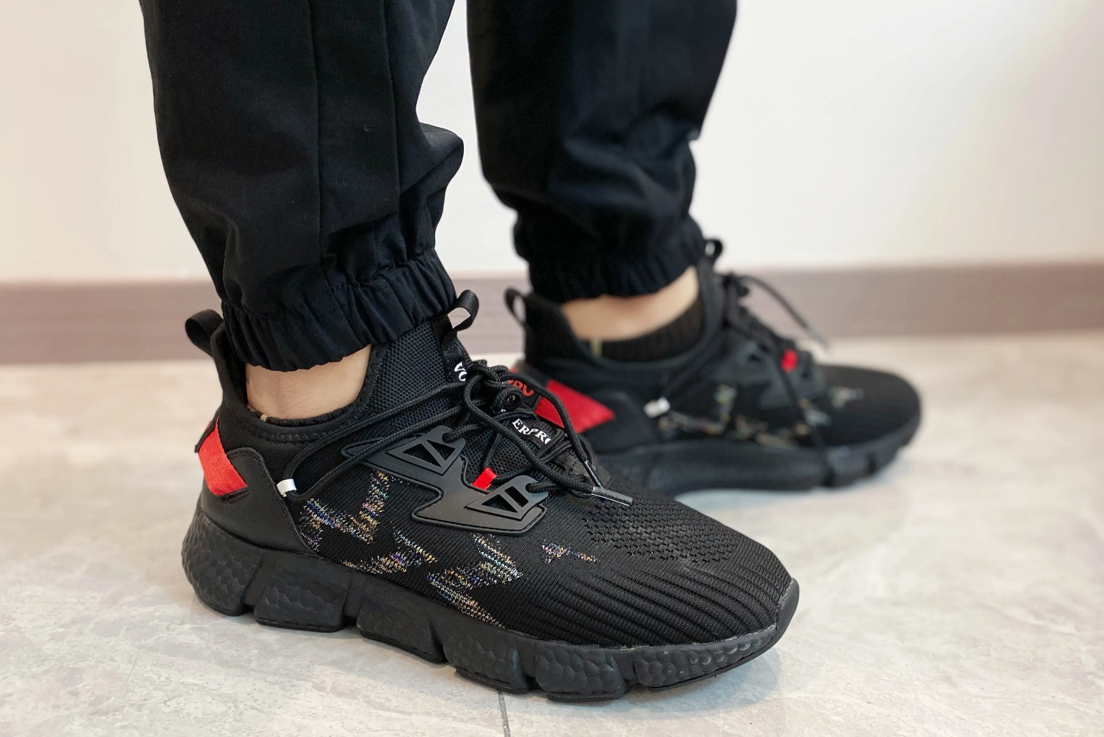 Waterproof Massage Sneaker Shark Black | LightCityMall