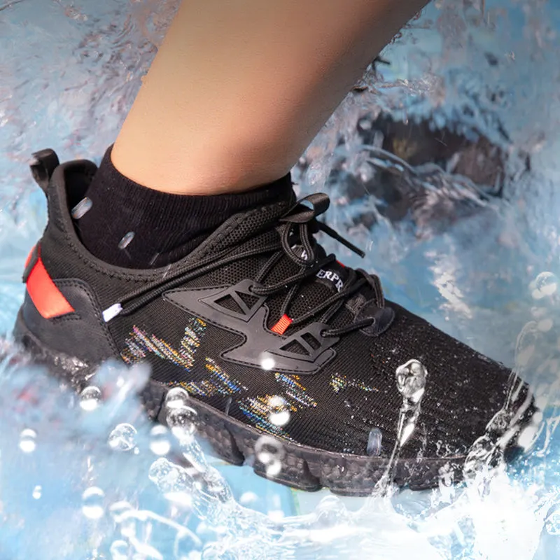 Waterproof Massage Sneaker Shark Black | LightCityMall
