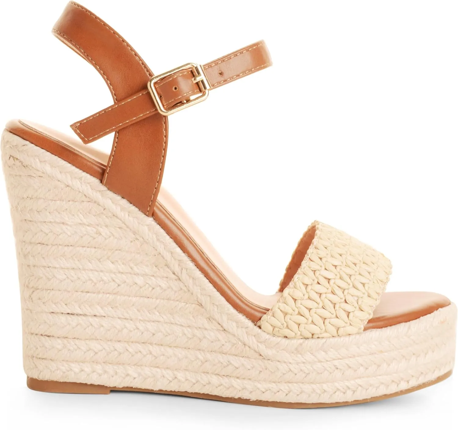 Wedge Sandals for Women, High Heel Summer Wedges, Open Toe Dressy Platform Espadrille with Ankle Strap Comfortable Party Shoes