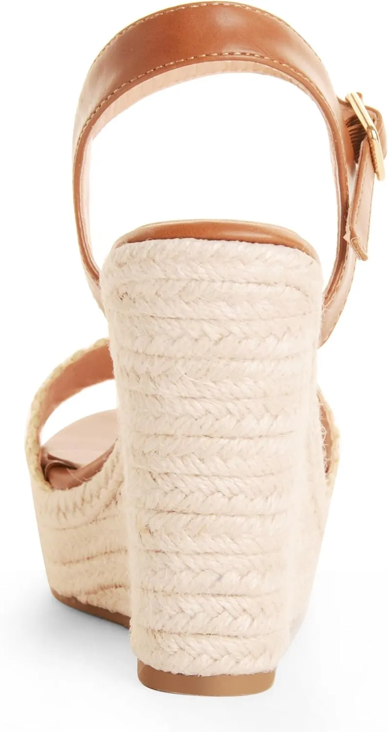 Wedge Sandals for Women, High Heel Summer Wedges, Open Toe Dressy Platform Espadrille with Ankle Strap Comfortable Party Shoes