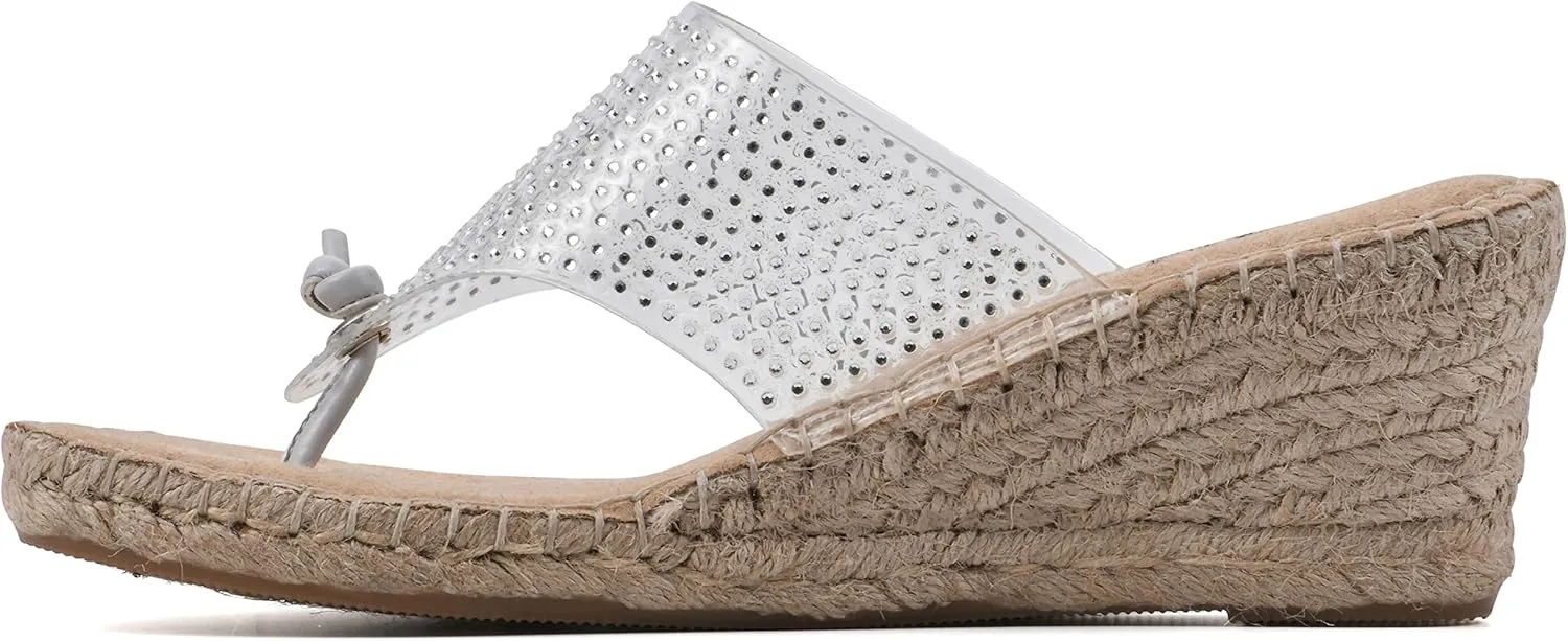 WHITE MOUNTAIN Women's Beach Wedge Sandal