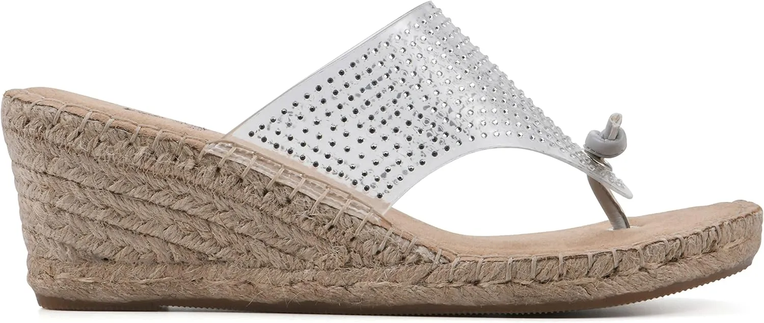 WHITE MOUNTAIN Women's Beach Wedge Sandal