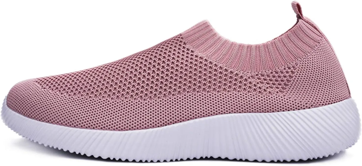 WILLFUN Women’s Mesh Walking Shoes-Slip On Breathable Sock Sneakers Lady's Flexible Lightweight Casual Athletic Easy Shoes