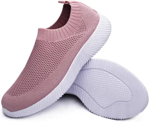 WILLFUN Women’s Mesh Walking Shoes-Slip On Breathable Sock Sneakers Lady's Flexible Lightweight Casual Athletic Easy Shoes