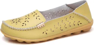 Womens Comfort Walking Cute Flat Loafer Ballet Flats Shoes Cute Penny Loafer Slip On Walking Driving Shoes with Diamond Eyelets