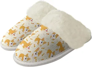 Womens Fluffy House Slippers for Winter Warm Comfy Bedroom Slippers Women Non Slip Size 5-13
