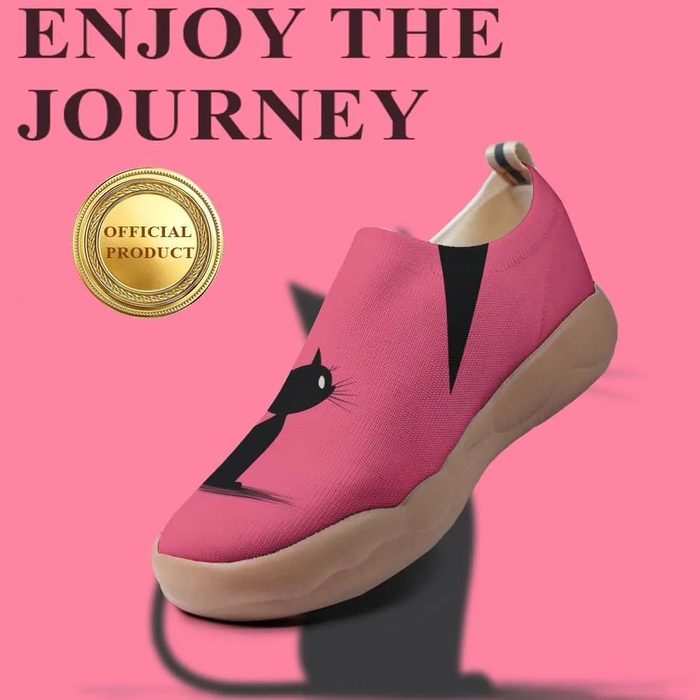 Women's Sakura Pink Trail Shoes Biomechanical Design Loafers Airflow Mesh Support Gym to Cafe Ready