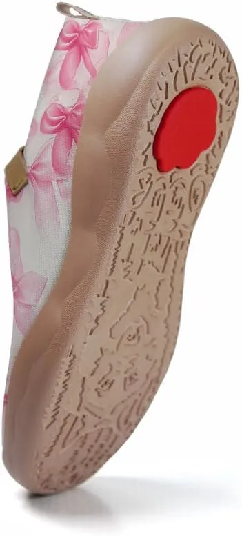 Women's Sakura Pink Trail Shoes Biomechanical Design Loafers Airflow Mesh Support Gym to Cafe Ready