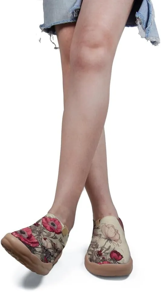 Women's Sakura Pink Trail Shoes Biomechanical Design Loafers Airflow Mesh Support Gym to Cafe Ready