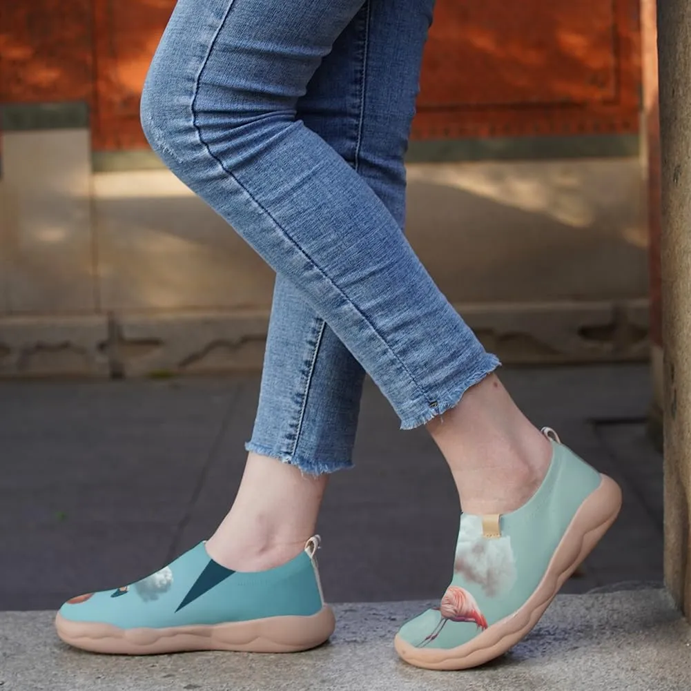 Women's Sakura Pink Trail Shoes Biomechanical Design Loafers Airflow Mesh Support Gym to Cafe Ready