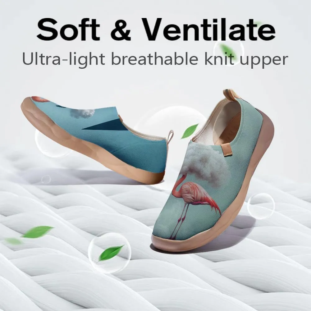 Women's Sakura Pink Trail Shoes Biomechanical Design Loafers Airflow Mesh Support Gym to Cafe Ready