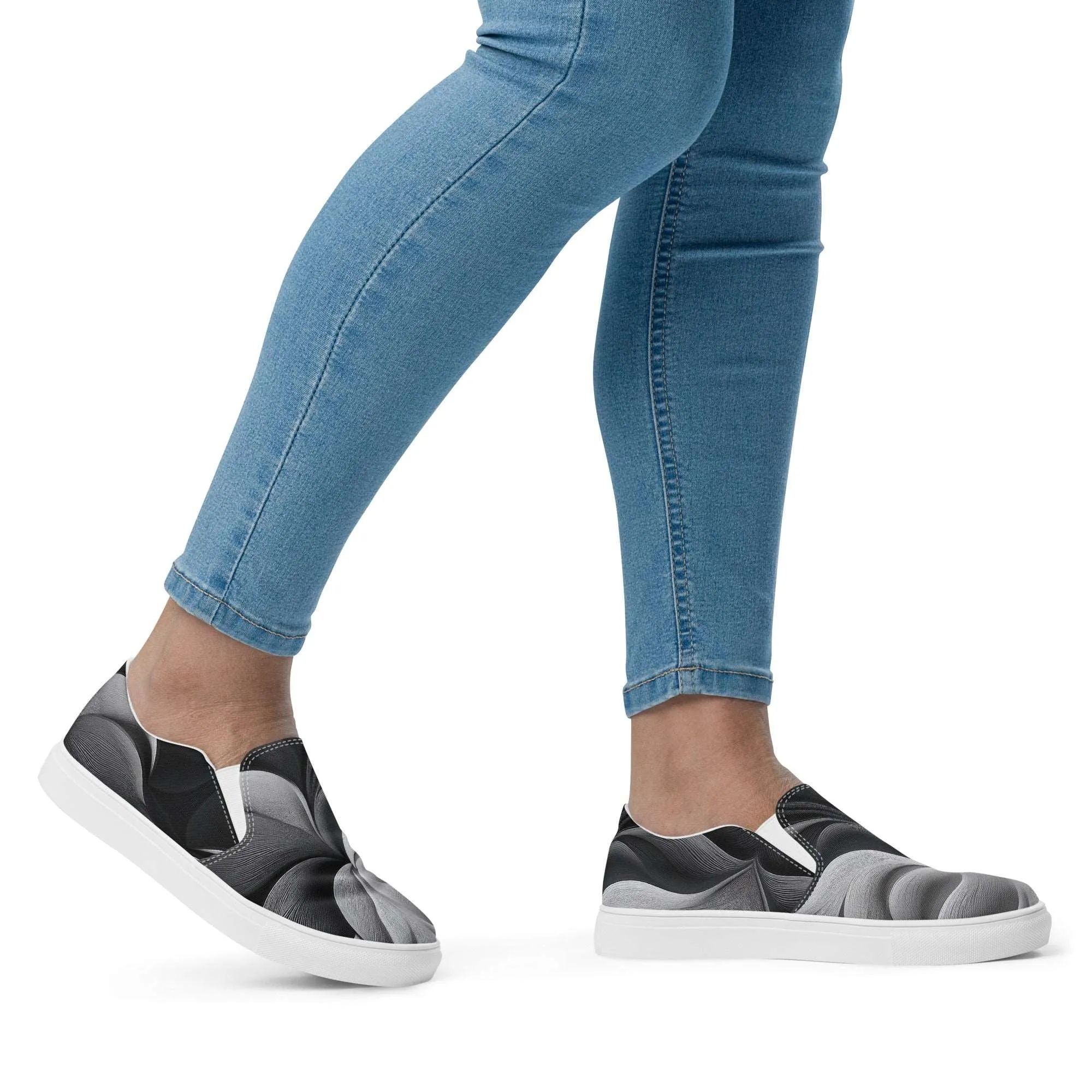 Women’s Slip-on Canvas Stamp-3