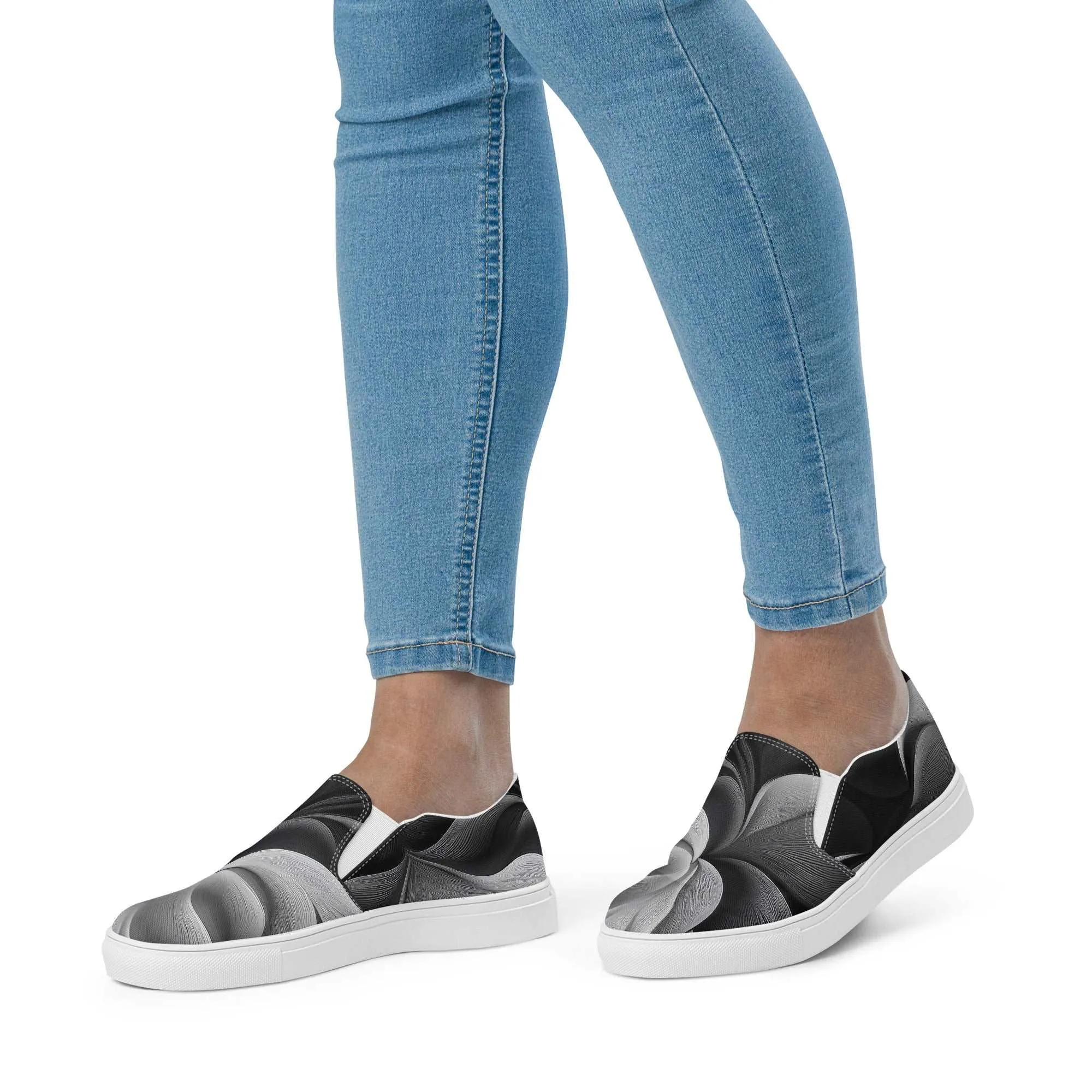 Women’s Slip-on Canvas Stamp-3