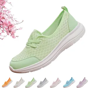 Women's Soft Sole Mesh Comfort Orthopedic Shoes, 2024 New Low-top Women Arch Support Walking Shoes, Casual Slip-on Shoes