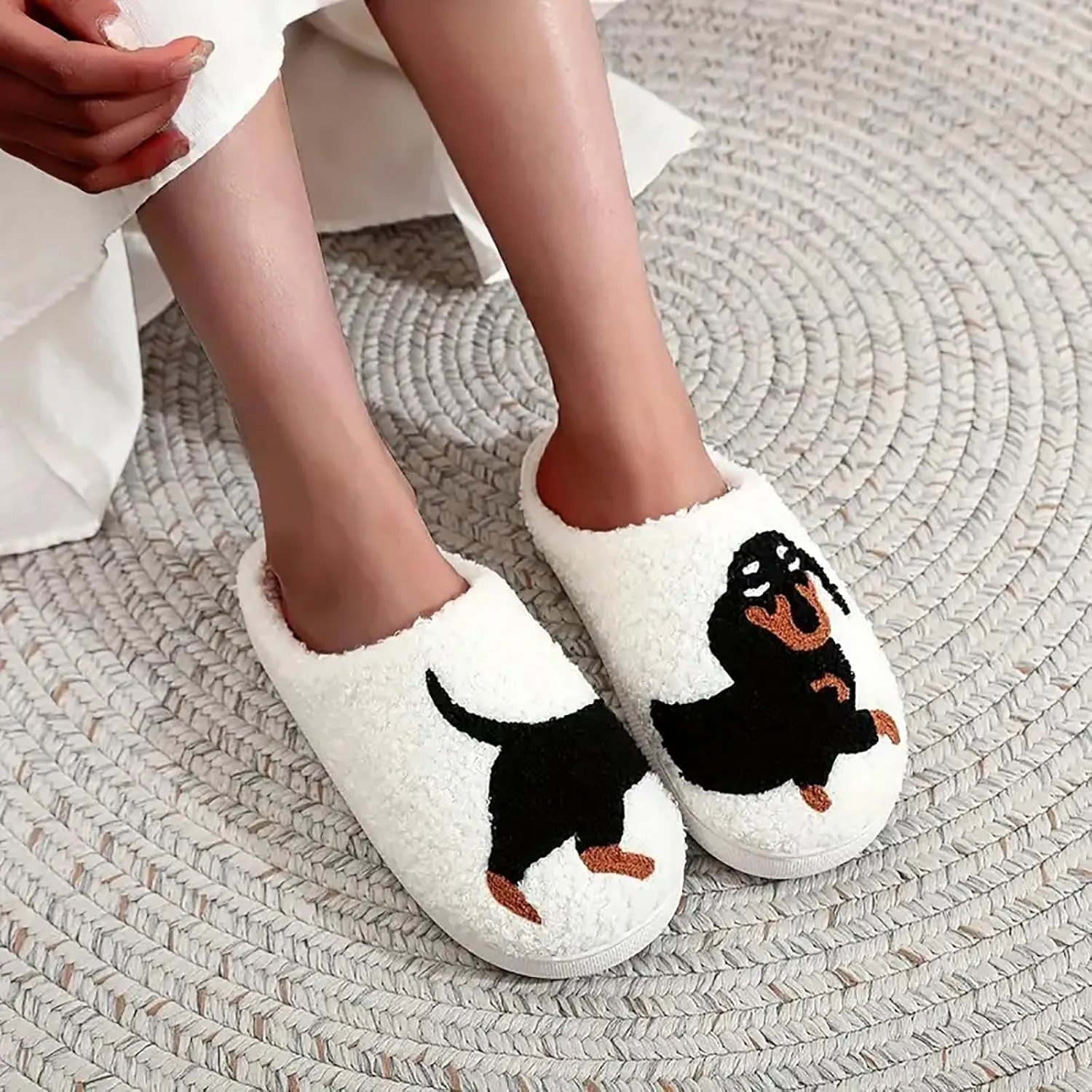 Women's Men's Heart Heart Slippers Strawberry Cherry Mushroom Slippers Evil Eye Slippers Cartoon Animal Cat Slippers Memory Foam Cozy Plush Slippers Couple Indoor Household Slippers