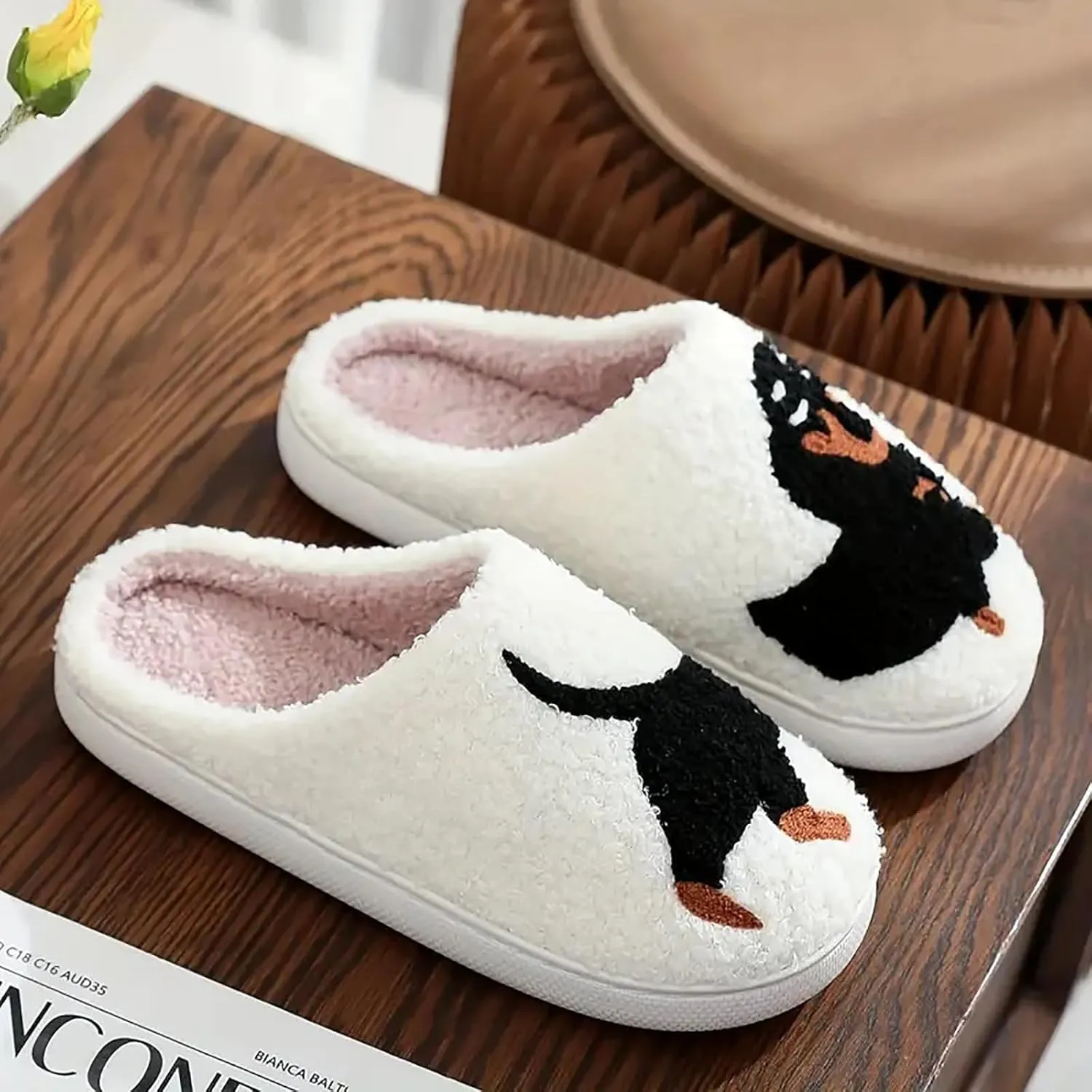 Women's Men's Heart Heart Slippers Strawberry Cherry Mushroom Slippers Evil Eye Slippers Cartoon Animal Cat Slippers Memory Foam Cozy Plush Slippers Couple Indoor Household Slippers