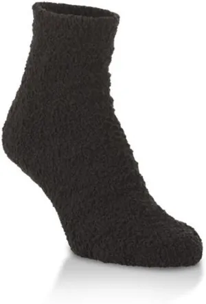 World's Softest Ultra-Soft Knit Comfort Quarter Length Cozy Socks with Grippers