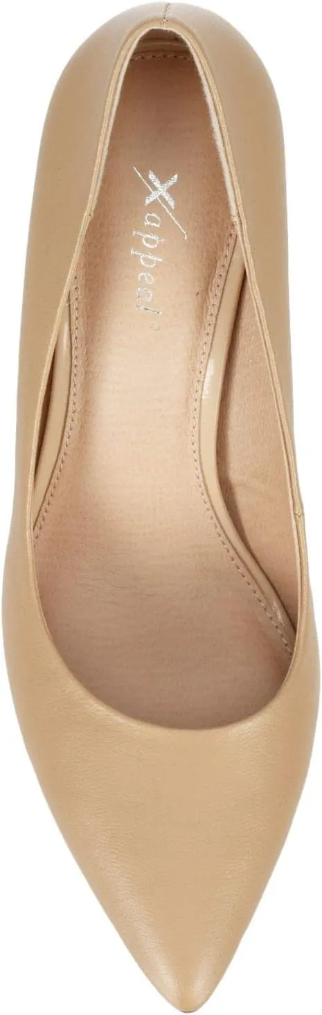 XAPPEAL Joya - Women's Slip-On Stilleto Pointed Closed Toe High Heel