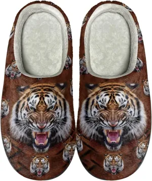 Xoenoiee Warm Slippers for Men Women Soft Comy House Slippers Lightweight Slip-On Fluffy Bedroom Home Shoes