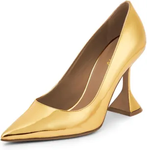 YDN Women Pointed Toe Slip on Pumps Special Kitten High Heel Shoe for Party Prom Dress Lady Size 4-16 US